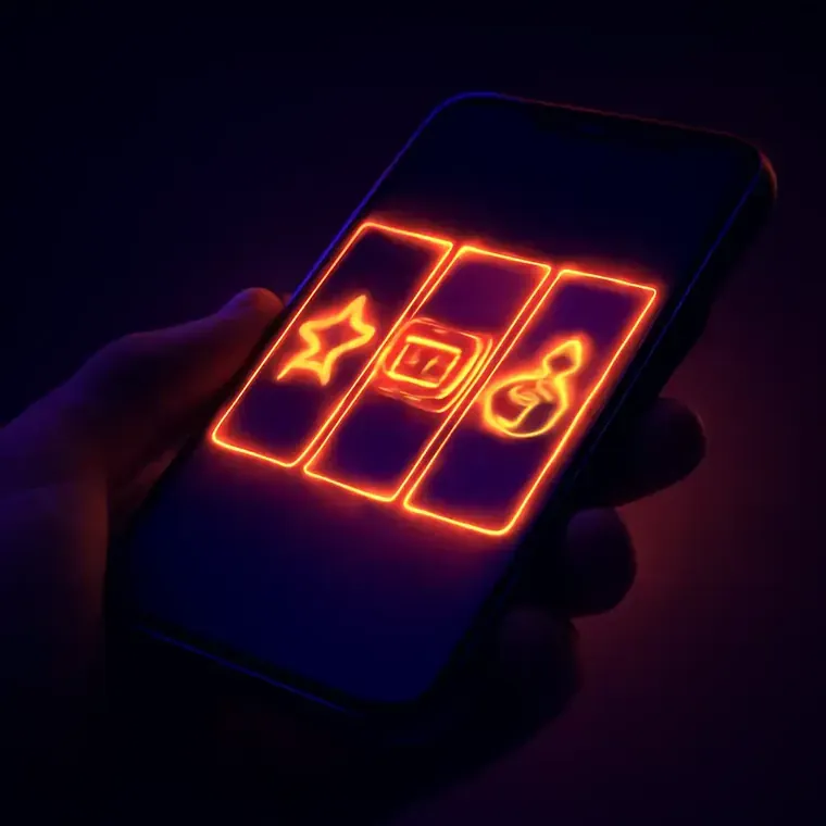 Mobilcasino hos Hit'n'Spin med spilleautomater på smartphone